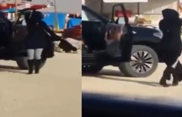 بالفيديو: شاب وفتاة في حالة سكر يرقصون بالشارع أمام الجميع بالسعودية!!